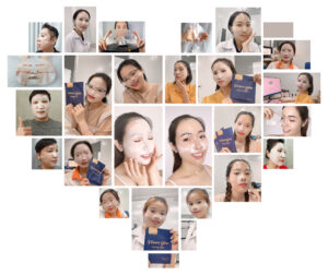 mặt nạ tan chảy chuyển màu